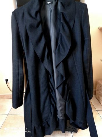 Manteau à volants avec laine