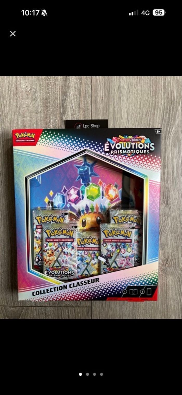 COFFRET POKÉMON CLASSEUR - EVOLUTIONS PRISMATIQUES EV 8.5 - FR - NEUF - photo numéro 1