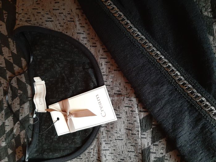 Cream Clothing - Robe ML noir et gris motif fantaisie T40 - photo numéro 9