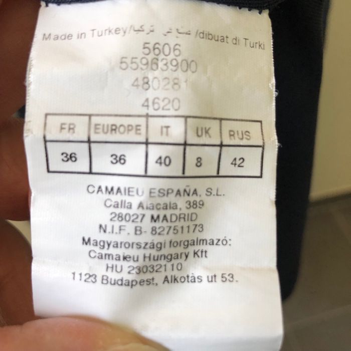 Robe bleu marine Camaïeu Taille 36 - photo numéro 4