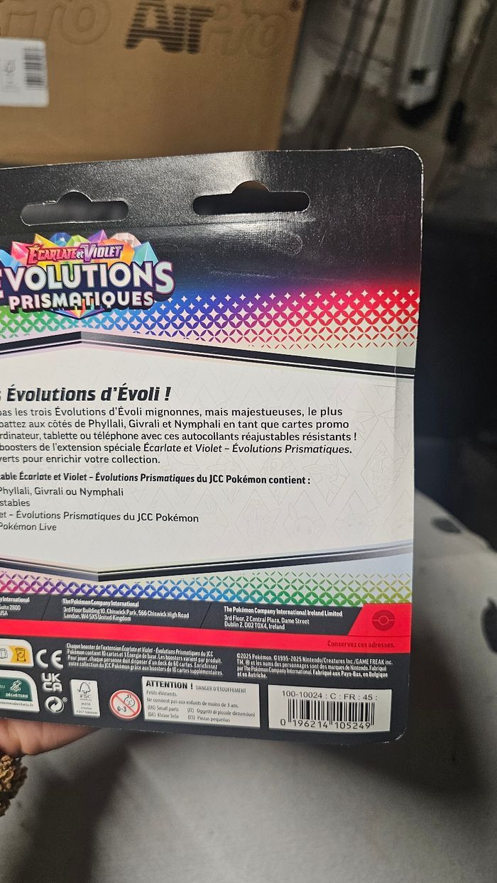 Tripack Pokemon Prismatique 8.5 Nymphali - photo numéro 3