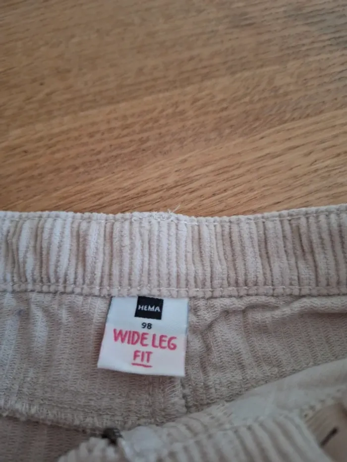 Geribde broek wide fit - photo numéro 3