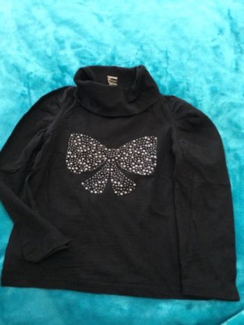 tee shirt manches longues col montant tape à l œil 3 ans tbe