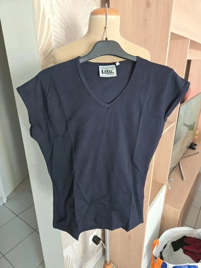 Tee shirt femme taille l pur coton - photo numéro 2