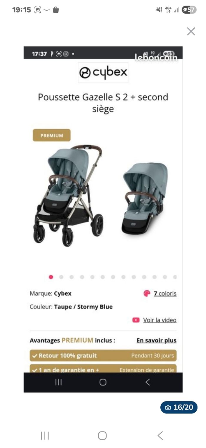 Poussette Cybex Gazelle S2 - photo numéro 3