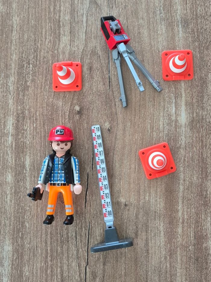 5473 PLAYMOBIL CHANTIER  géomètre