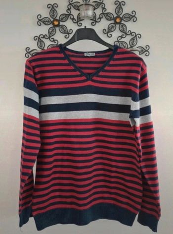 Pull col V TAO 12 ans