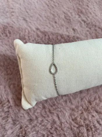 Bracelet goutte d’eau acier inoxydable
