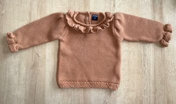 Pull en maille marron