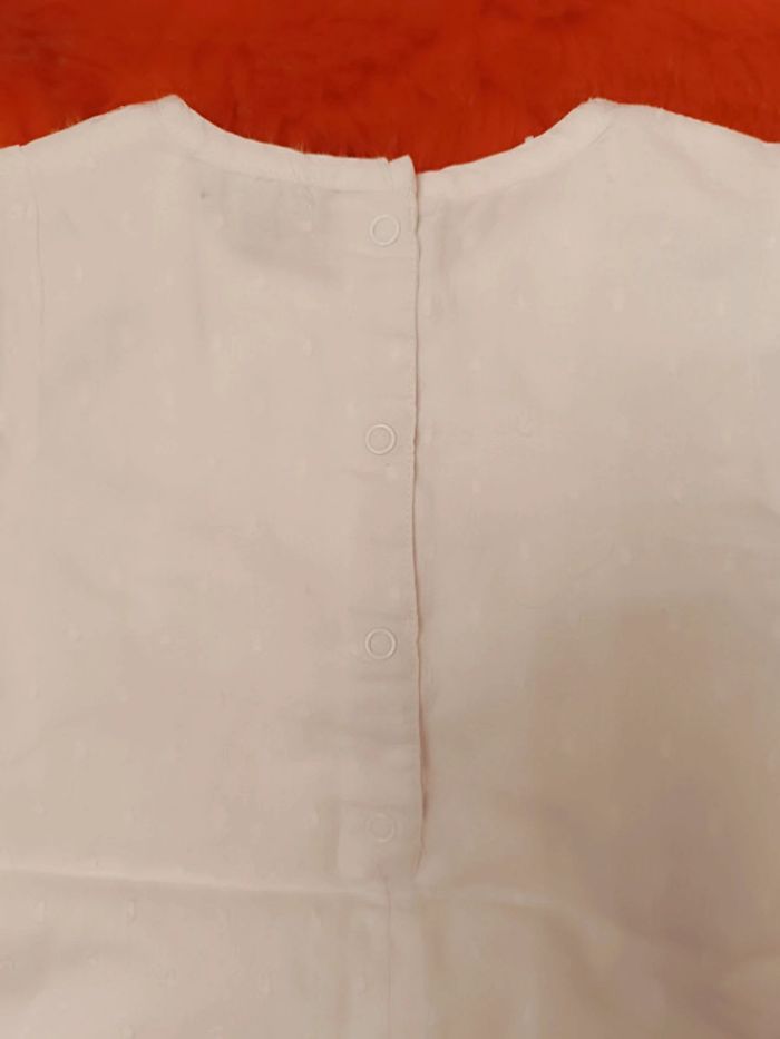 Robe blanche à manches courtes T. 12 mois Grain de blé - photo numéro 7