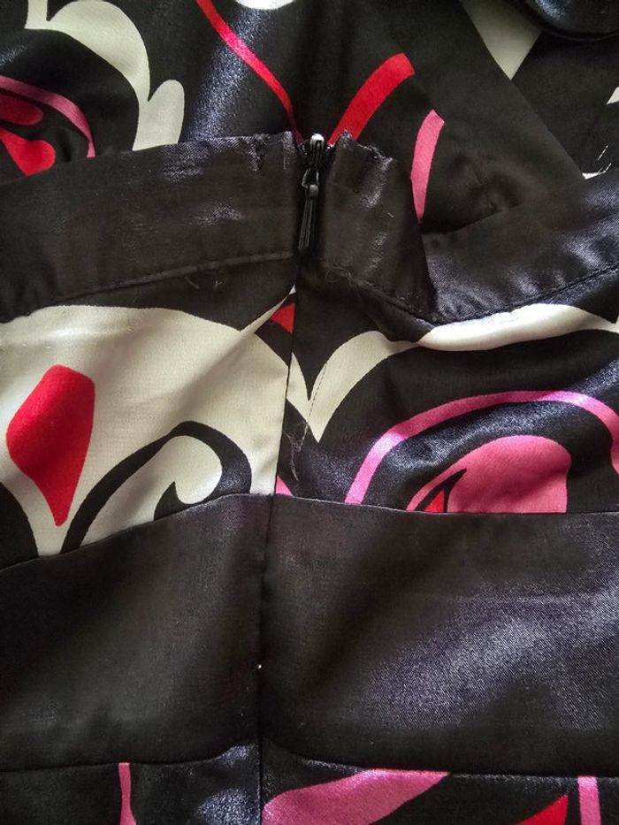 Robe foulard asymétrique 🍒vintage 90🍒taille 44 - photo numéro 10