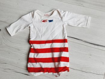 Vêtement bébé mixte garçon fille body manches longues Du pareil au même DPAM poisson chat 1 mois