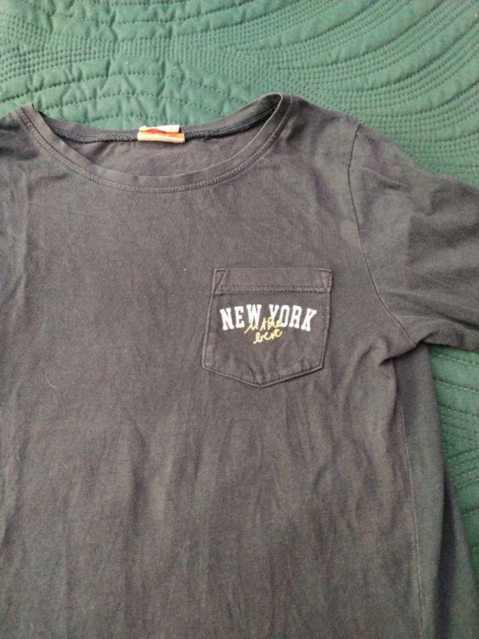 T-shirt bleu tape à l'oeil 8 ans - photo numéro 3