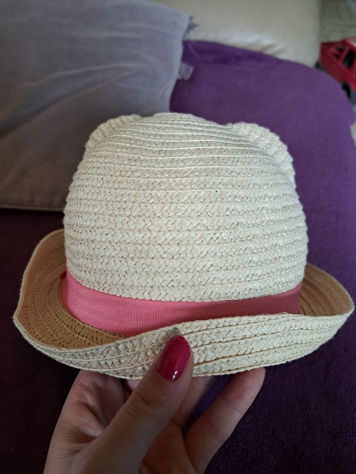 Chapeau en paille 3 ans
