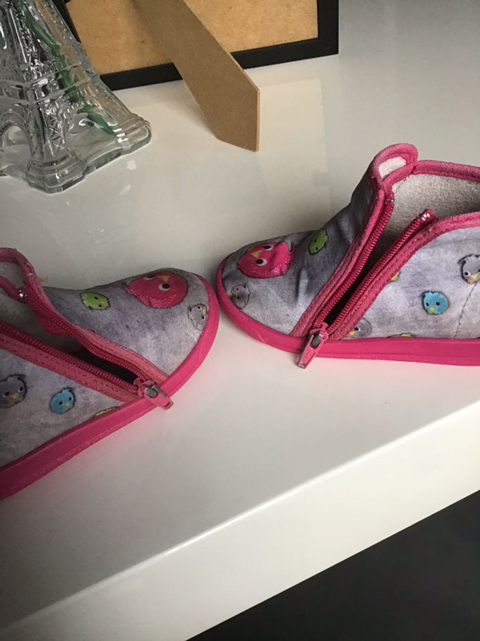 Chaussons gris et rose - photo numéro 9