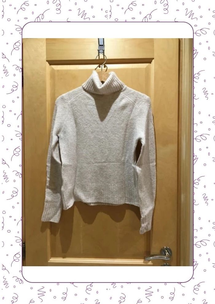 Pull col roulé beige camaïeu - photo numéro 2