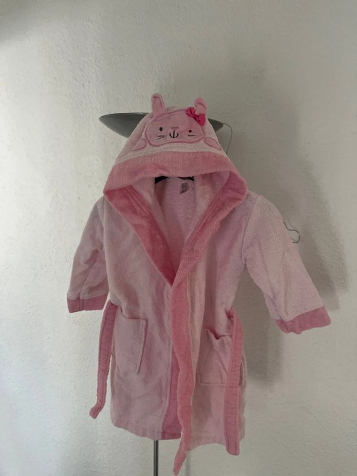 Peignoir lapin avec noeud taille 2 - 3 ans
