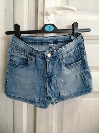 Short en jean fille