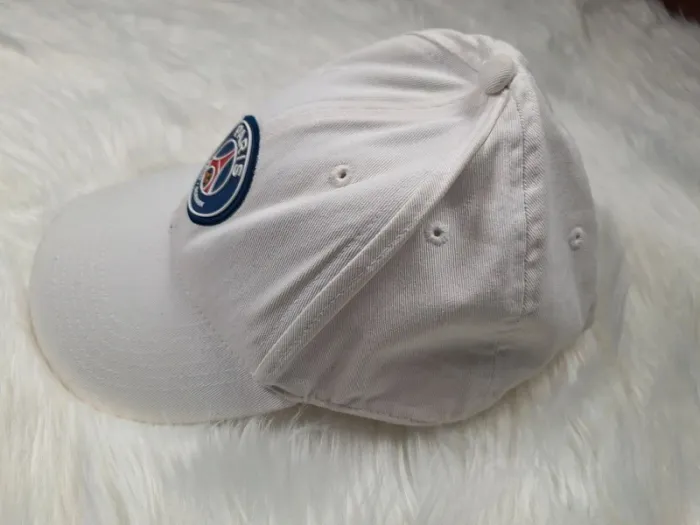 Casquette PSG officielle – Blanche – Taille réglable – Paris Saint-Germain ( - photo numéro 3