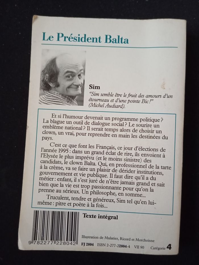 Sim ,le président Balta - photo numéro 2