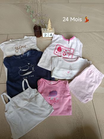 lot pyjamas 24 mois 