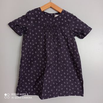 Robe grise à motifs 4ans