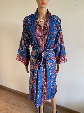 Robe mi longue neuve en soie Trebol taille S/M