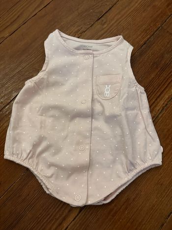 Barboteuse Obaïbi rose naissance