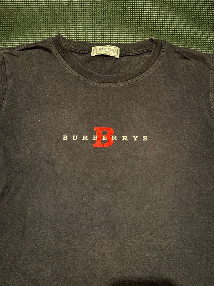 Tee Shirt femme Burberry London Taille S Noir Coton - photo numéro 2