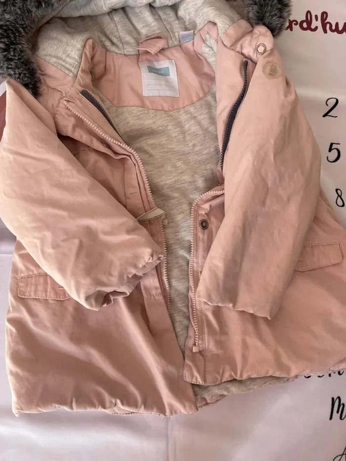 🧥 Manteau 2-en-1 Obaïbi bébé fille – Taille 23 mois / 86 cm - photo numéro 8
