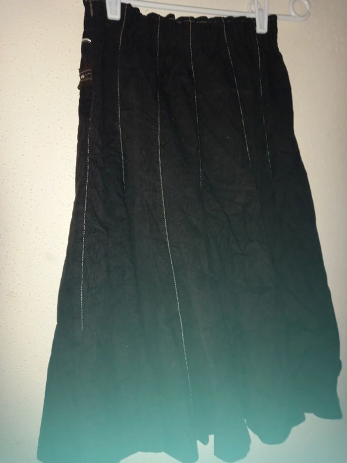 Jupe évasée brune avec motifs T: 40 - photo numéro 5
