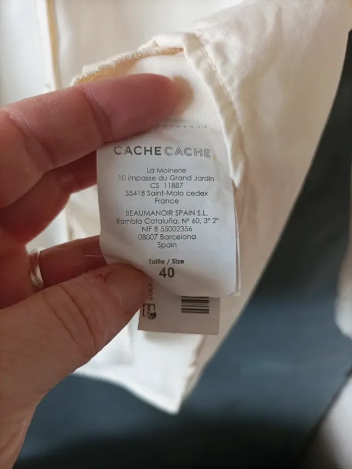 Chemisier beige cache cache - photo numéro 3