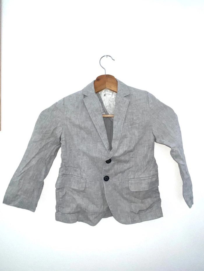 Blazer gris lin