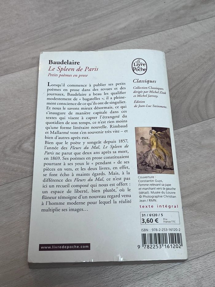 Livre Le Spleen de Paris Baudelaire - photo numéro 2
