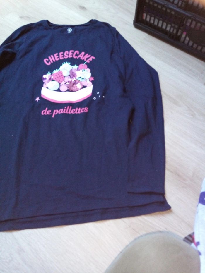 T shirt manche longue cheesecake 14A - photo numéro 2