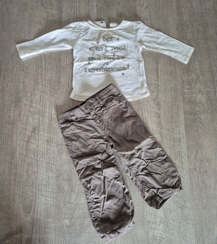 Ensemble Tee-shirt manche longue et pantalon 🌸