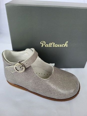 Chaussures charles IX fille en cuir gris Point 23 Made in France 🇨🇵