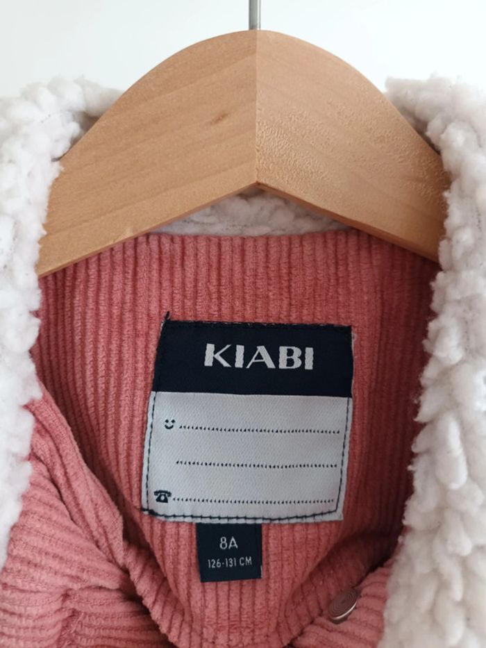 Veste en velours côtelé rose 8 ans - photo numéro 2