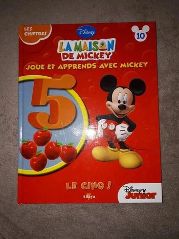 Livre La maison de Mickey Le chiffre 5
