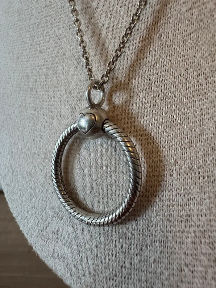 Chaîne Pandora Authentique avec Pendentif O pour charm - photo numéro 2