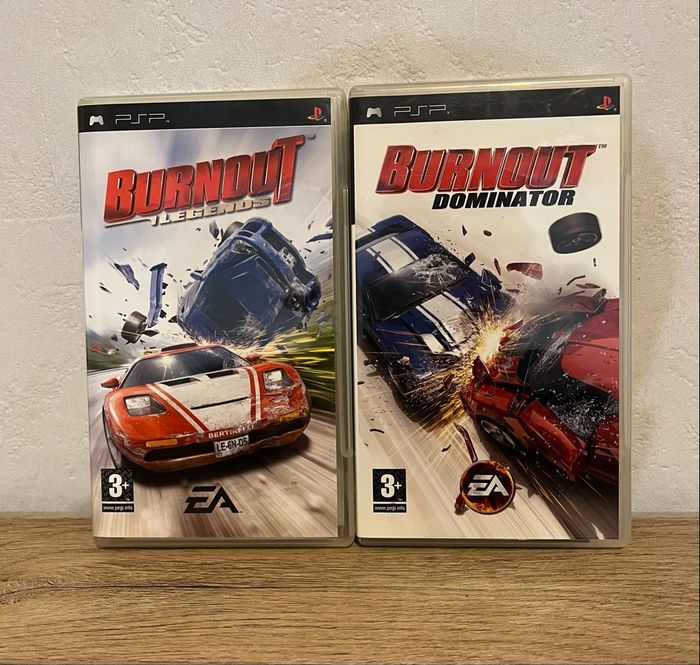 Burnout legend et Dominator - Psp