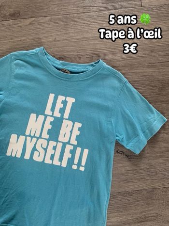 T-shirt 🍀 5 ans 🍀 Tape à l’œil