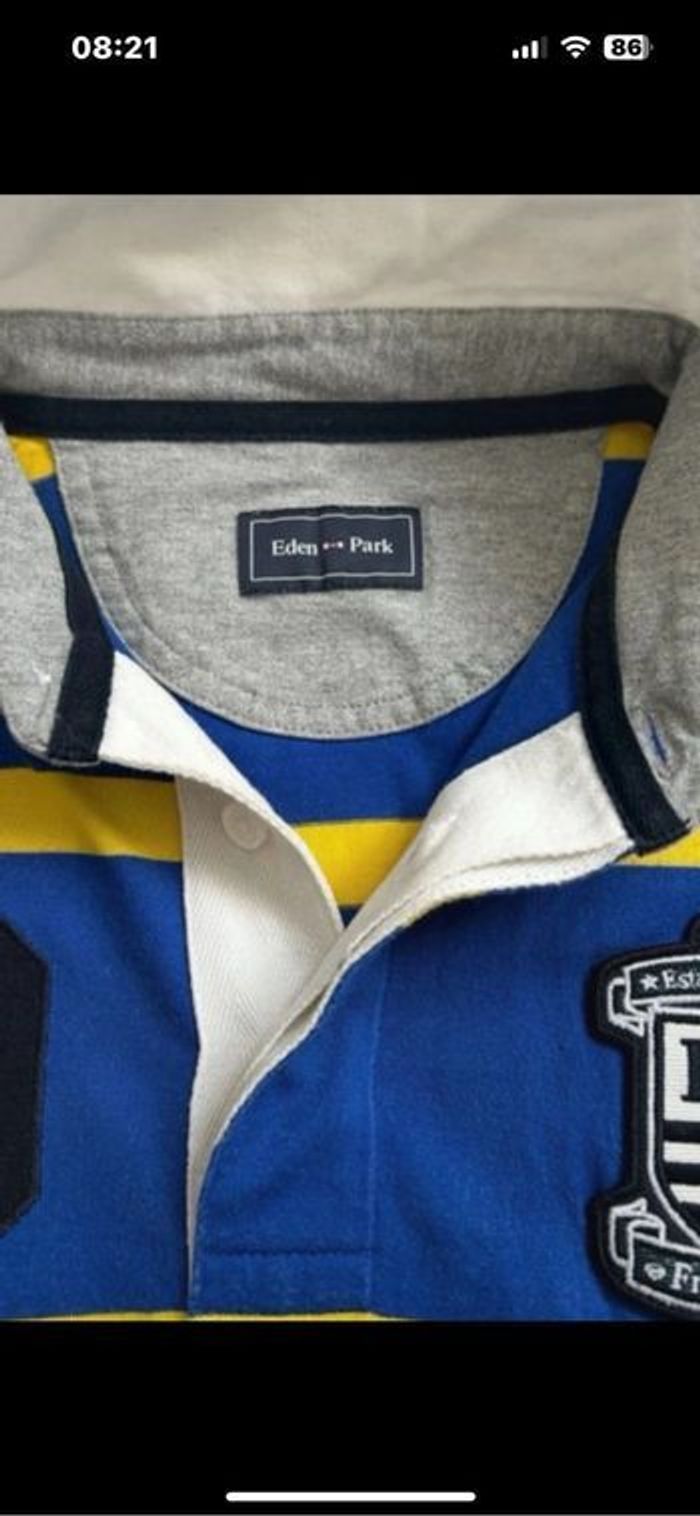 Polo Eden Park Bleu taille M - photo numéro 5