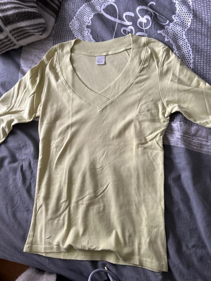 Haut camaïeu vert clair