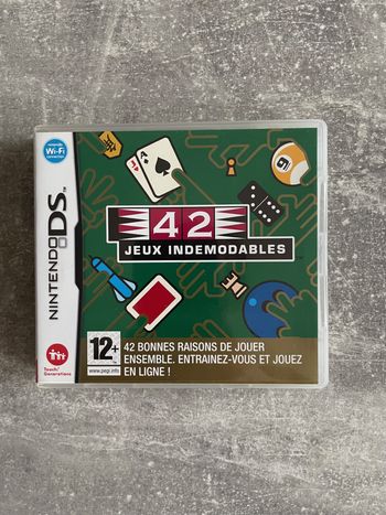 Jeu pour Nintendo DS, 42 jeux indémodables, en français.