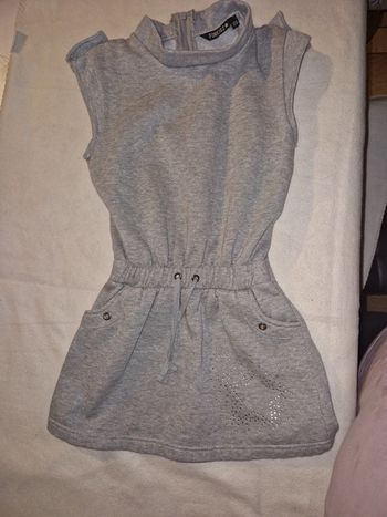 Robe grise paillettes 10 ans