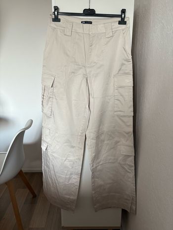 pantalon cargo      Satiné