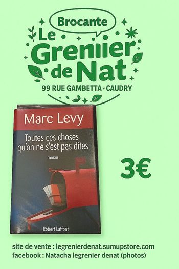 Livre Marc Lévy toutes ces choses qu'on ne s'est pas dites