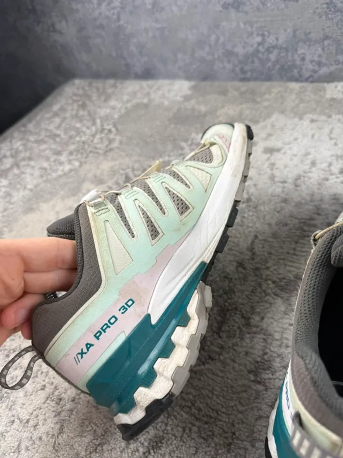 Salomon XA Pro 3D V8 - Blue & Green & Grey - photo numéro 15