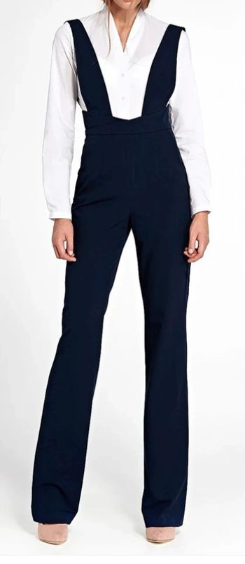 Pantalon à pattes d´éléphant salopette